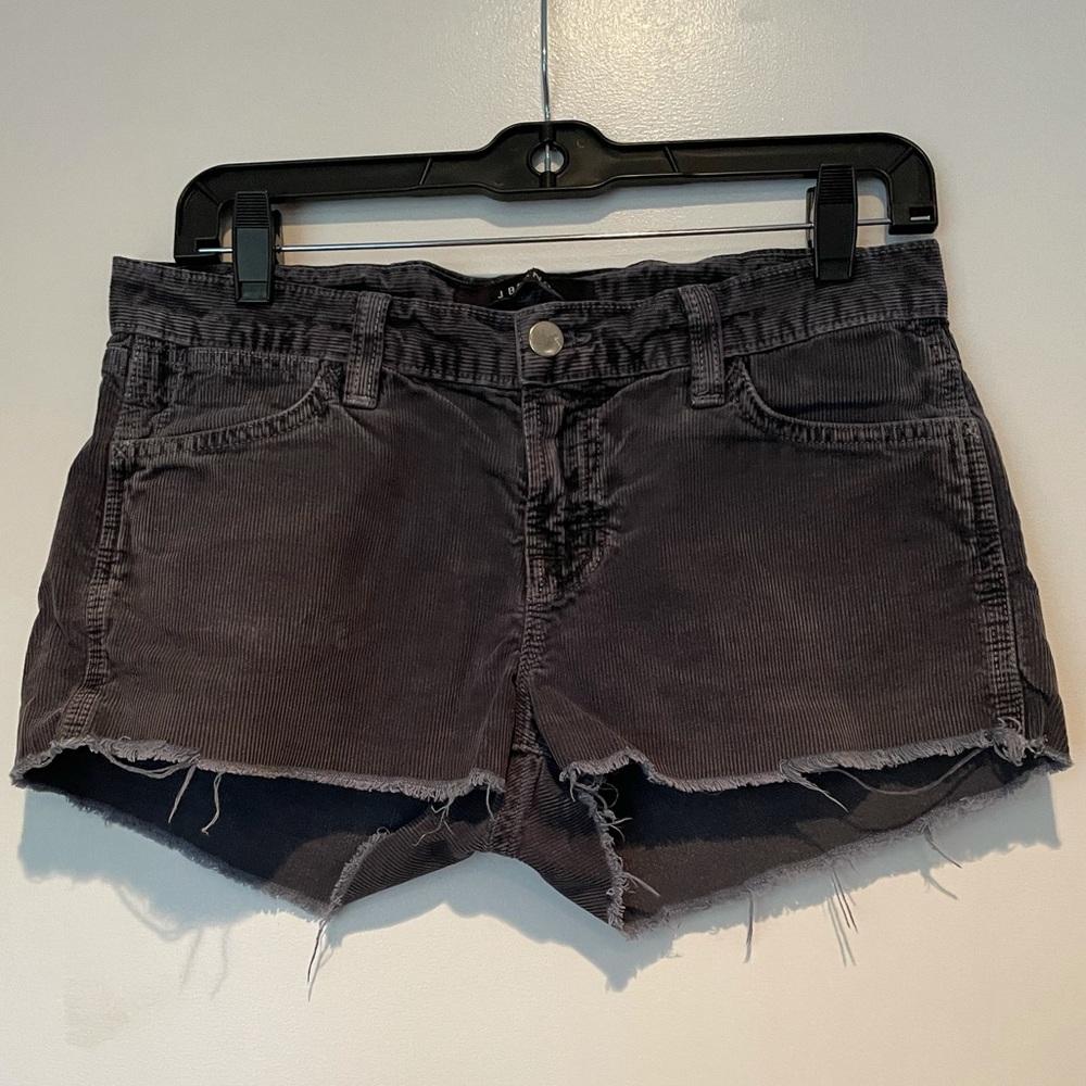 J Brand Blue Corduroy Jean Shorts Sz 26